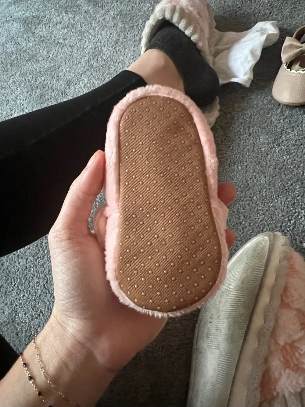 Old Navy Pink Pig Plush Kids Slippers